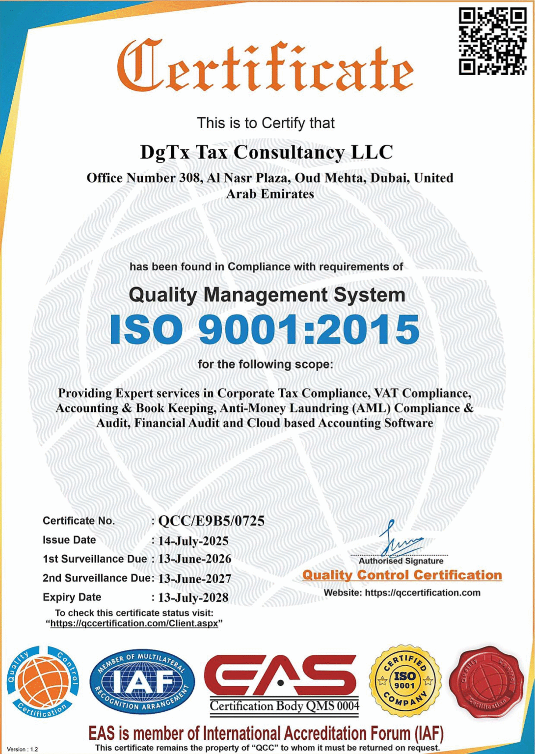 ISO Certification in Dubai | Fast & Affordable | DgTx