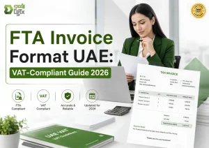 FTA invooice format dubai and uae
